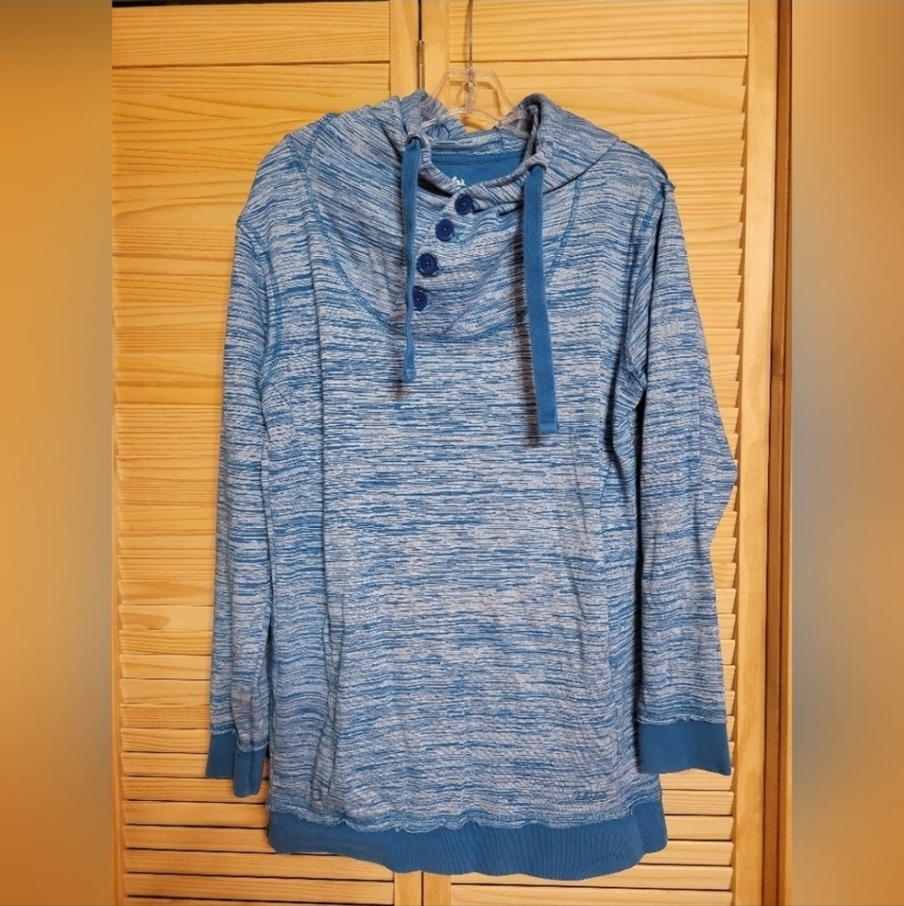 Cabela's blue hoodie sweatshirt‎ kangaroo pocket womens medium warm